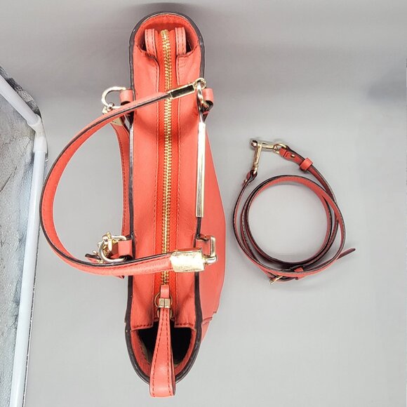 COACH MADISON MINI NORTH/SOUTH TOTE IN SAFFIANO LEATHER LOVE RED - Picture 4 of 16